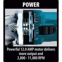 Makita GA4542C 4-1/2 in. 12 Amp SJS II High-Power Variable Speed Angle Grinder thumbnail 7