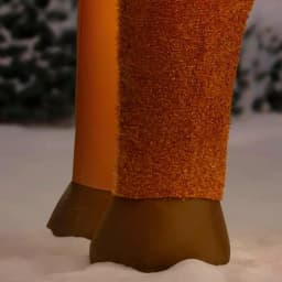 Home Accents Holiday 10.5 ft. Pre-Lit LED Giant Fuzzy Standing Reindeer Inflatable Outdoor Christmas Decoration thumbnail 5