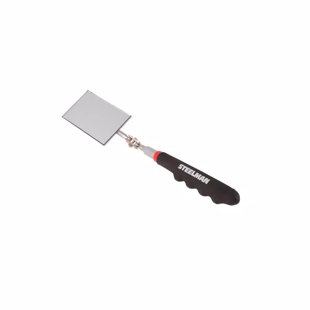 Steelman 30 in. Telescoping Inspection Mirror with 360° Articulating Rectangular Mirror