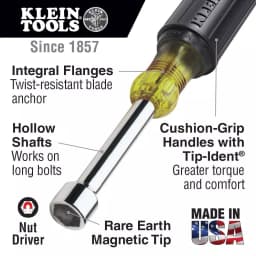 Klein Tools Magnetic Nut Driver Set, 6 in. Shaft (2-Piece) thumbnail 2