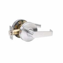 Taco Saturn Series Grade 2 Classroom Cylindrical Door Leverset with 2 Cylinders, Brushed Chrome thumbnail 2