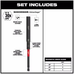 Milwaukee SHOCKWAVE Impact Duty Magnetic Drive Guide Set, 3-Piece thumbnail 2