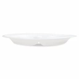 DART Concorde 9-inch White 3-Compartment Foam Plastic Plates, 500 Count Case thumbnail 3