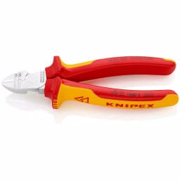 KNIPEX 6-1/4 in. 1000V Insulated Diagonal Cutter and Wire Stripper thumbnail 1