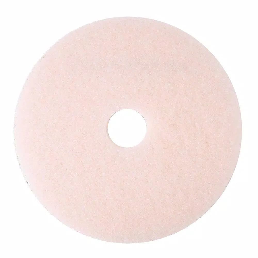 3M 20 in. Ultra High-Speed Eraser Pink Floor Burnishing Pads 3600 (Case of 5)