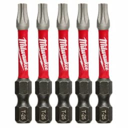 Milwaukee SHOCKWAVE T25 Torx 2 in. Impact Duty Steel Power Bits (5-Pack) thumbnail 1