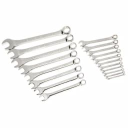 Husky 41-Piece Metric and SAE Combination Wrench Set, Extra-Large Industrial Sizes thumbnail 6