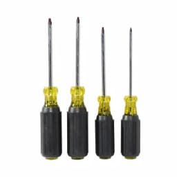 Klein Tools 4-Piece Square Recess Robertson Screwdriver Set with Cushion-Grip Handles thumbnail 3