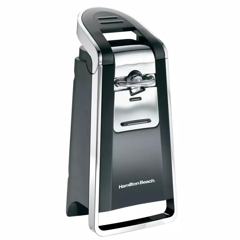 Hamilton Beach Smooth Touch Electric Can Opener, Black and Chrome