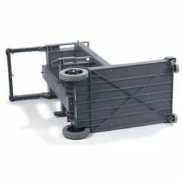 Carlisle Short Platform Janitorial Cart with 25 Gal. Collection Bag and 3 Shelves thumbnail 2