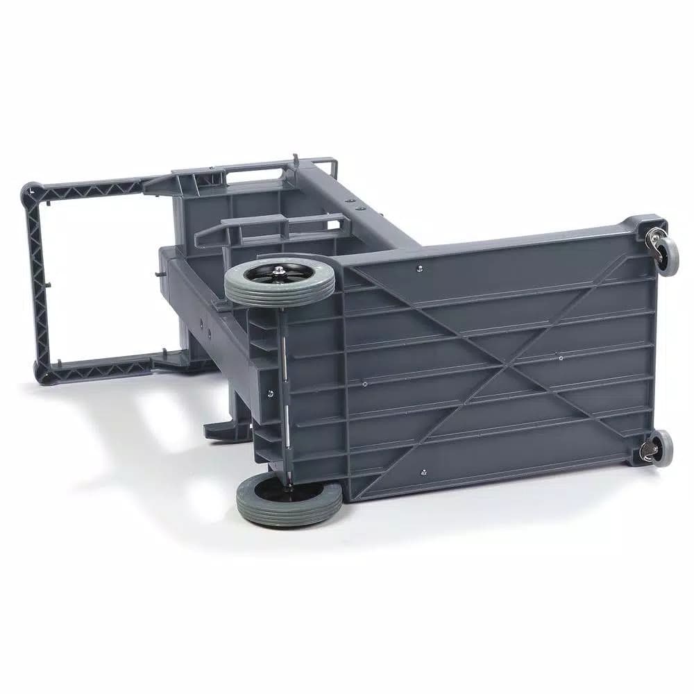 Carlisle Short Platform Janitorial Cart with 25 Gal. Collection Bag and 3 Shelves