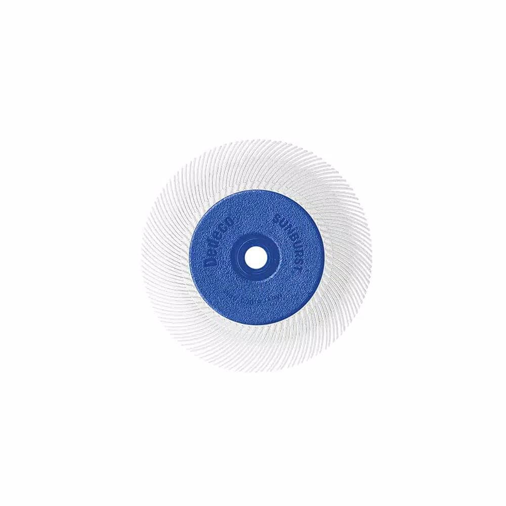 Dedeco Sunburst 6 in. TC Radial Discs, 120-Grit Medium Thermoplastic Cleaning and Polishing Tool, 1/2 in. Arbor