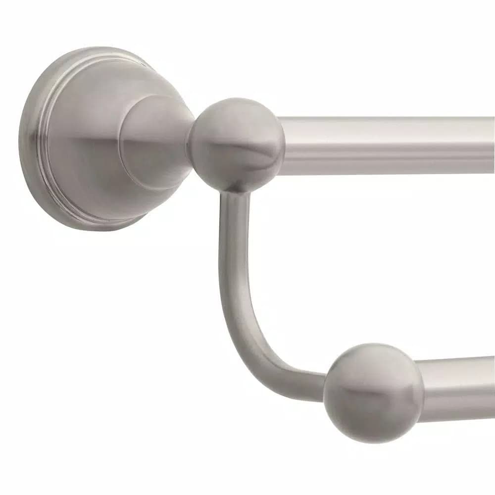 Glacier Bay Mandouri Series 24 in. Double Towel Bar, Brushed Nickel Aluminum