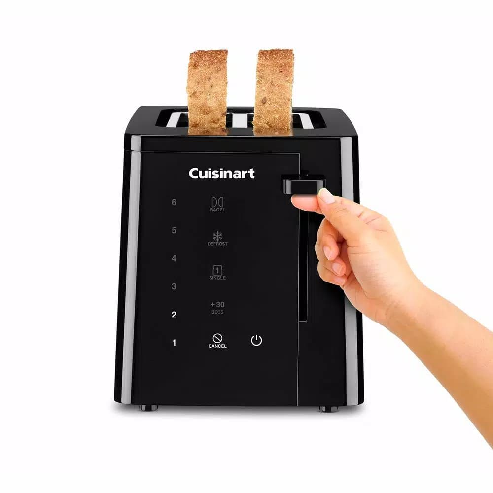 Cuisinart T-Series 2-Slice Black Wide Slot Touchscreen Toaster