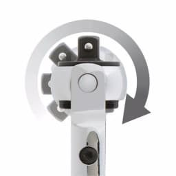 TEKTON 3/8 in. Drive 9 in. Swivel Head Ratchet, 72-Tooth thumbnail 4