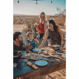 Picnic Time Artisan 30 in. Acacia Wood Serving Board with Live Edge and Hemp Rope Handle thumbnail 7