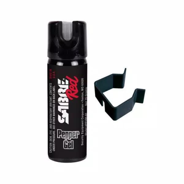 Sabre Police Strength Pepper Spray Kit with Keychain Spray and Glow-in-the-Dark Home Spray