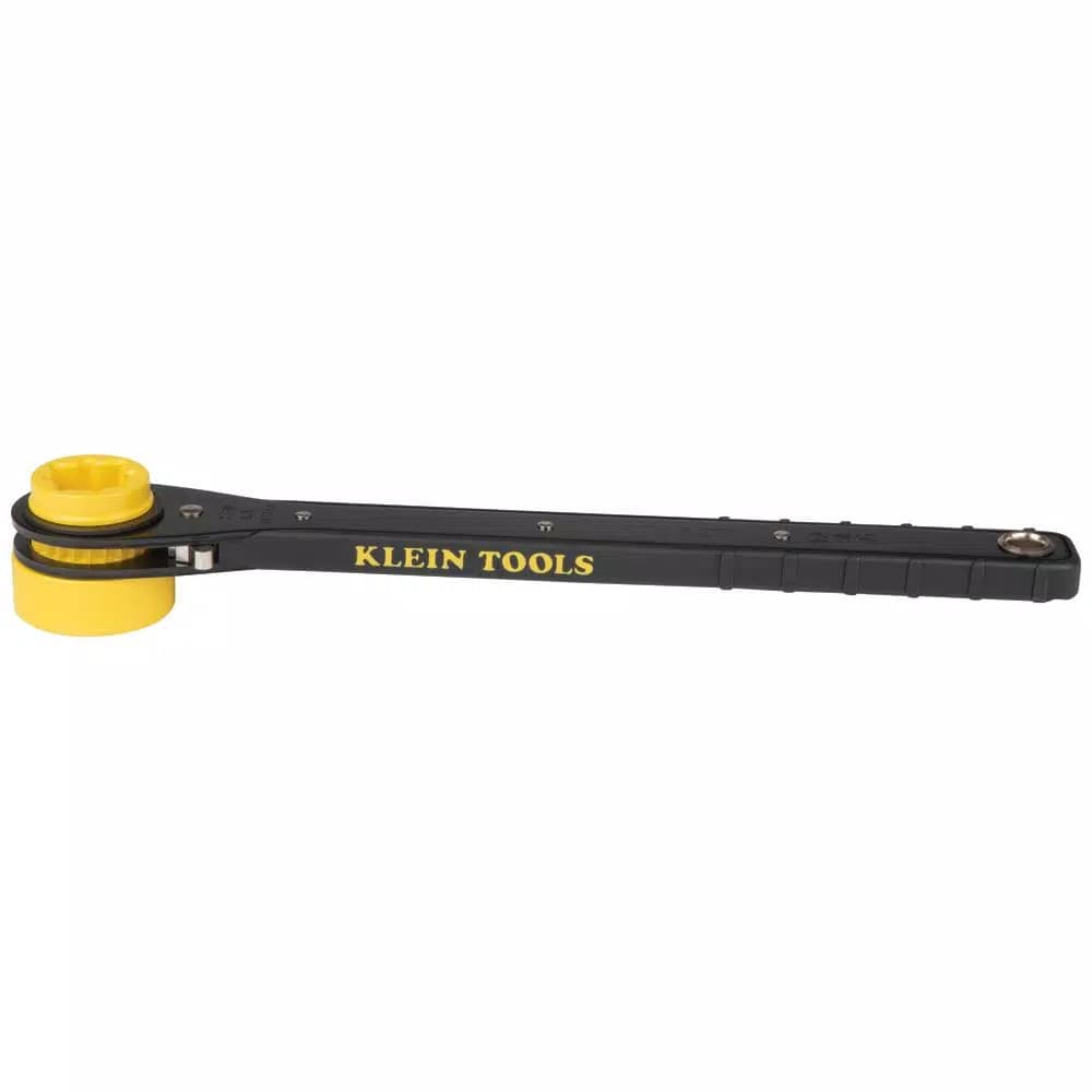 Klein Tools Slim Ratcheting Lineman's Wrench, 4-in-1 Multi-Size Utility Tool
