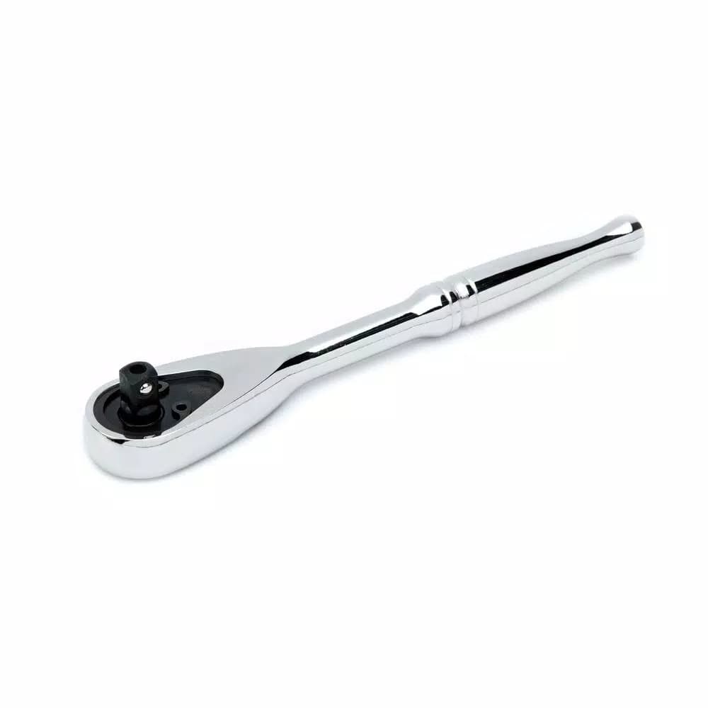 Husky 1/4 in. Drive 144-Tooth Pro Ratchet, Low Profile Teardrop Head