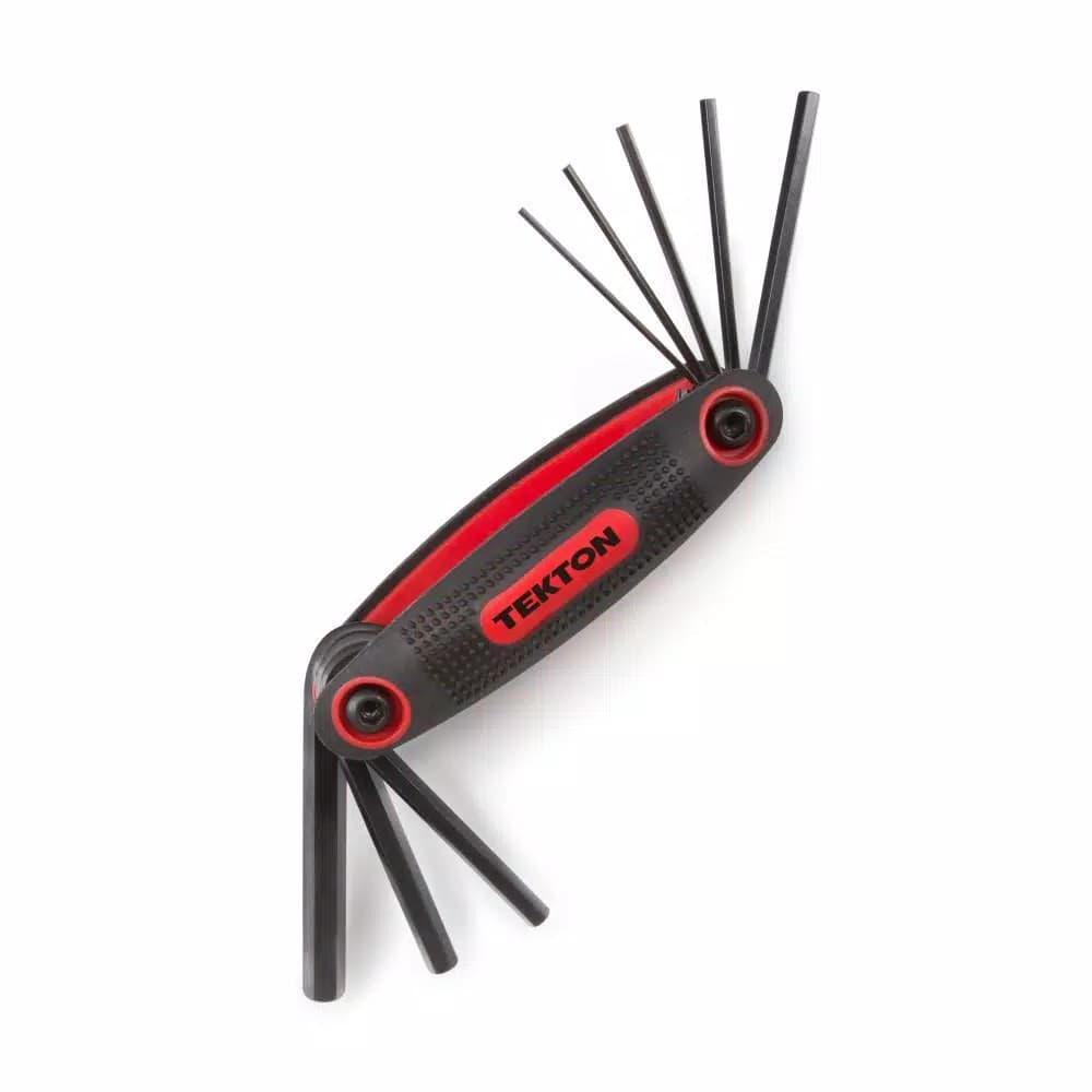 TEKTON 8-Piece Metric Folding Hex Key Wrench Set, 1.5-8 mm