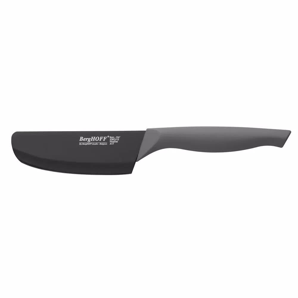 BergHOFF Eclipse 3.5 in. Stainless Steel Cheese Knife with Non-Stick Coating and Protective Sheath