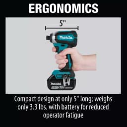 Makita 18V LXT Brushless Cordless 2-Piece Combo Kit with 3.0Ah Batteries, Drill/Driver and Impact Driver thumbnail 8