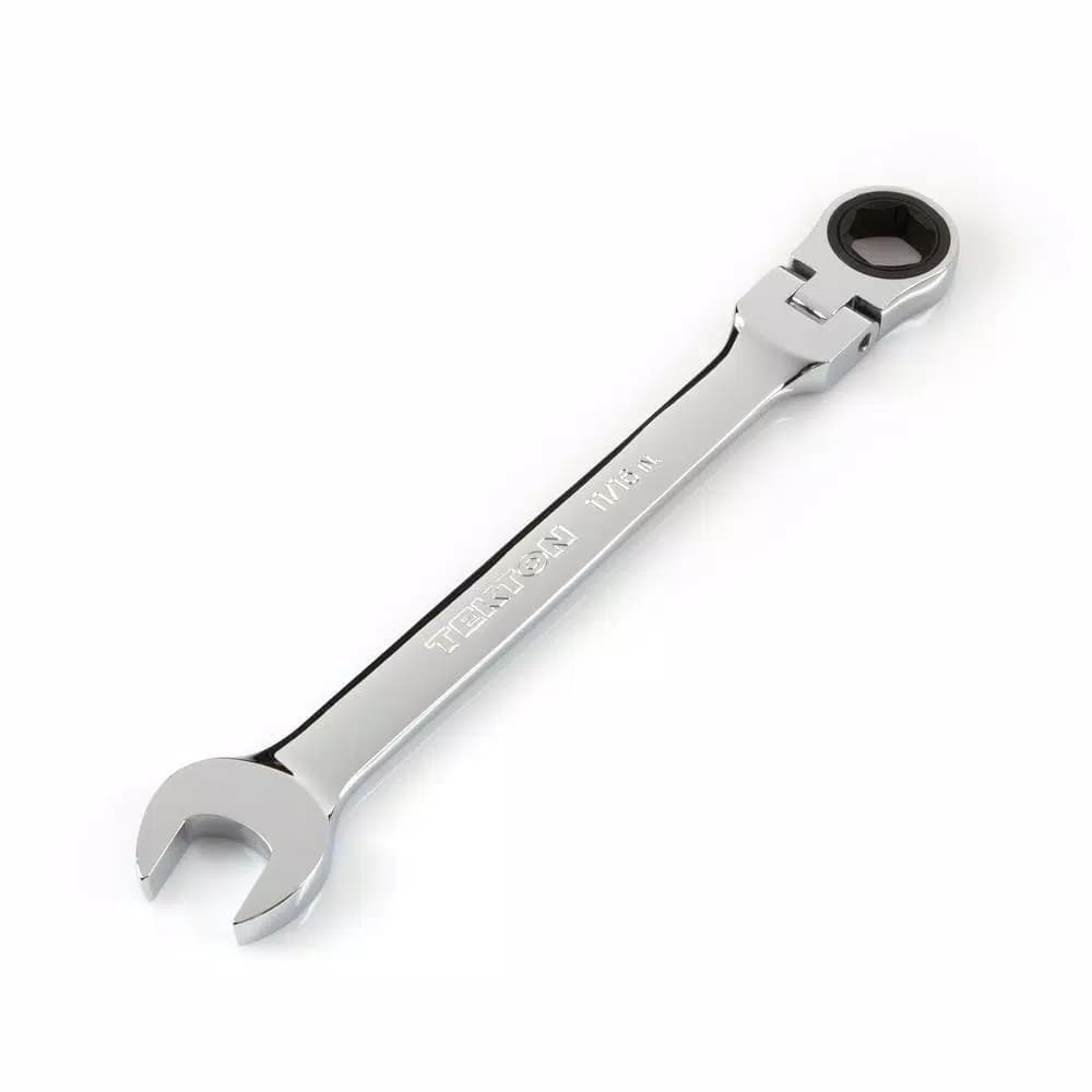 TEKTON 11/16 in. Flex-Head Ratcheting Combination Wrench, 72-Tooth, 6-Point