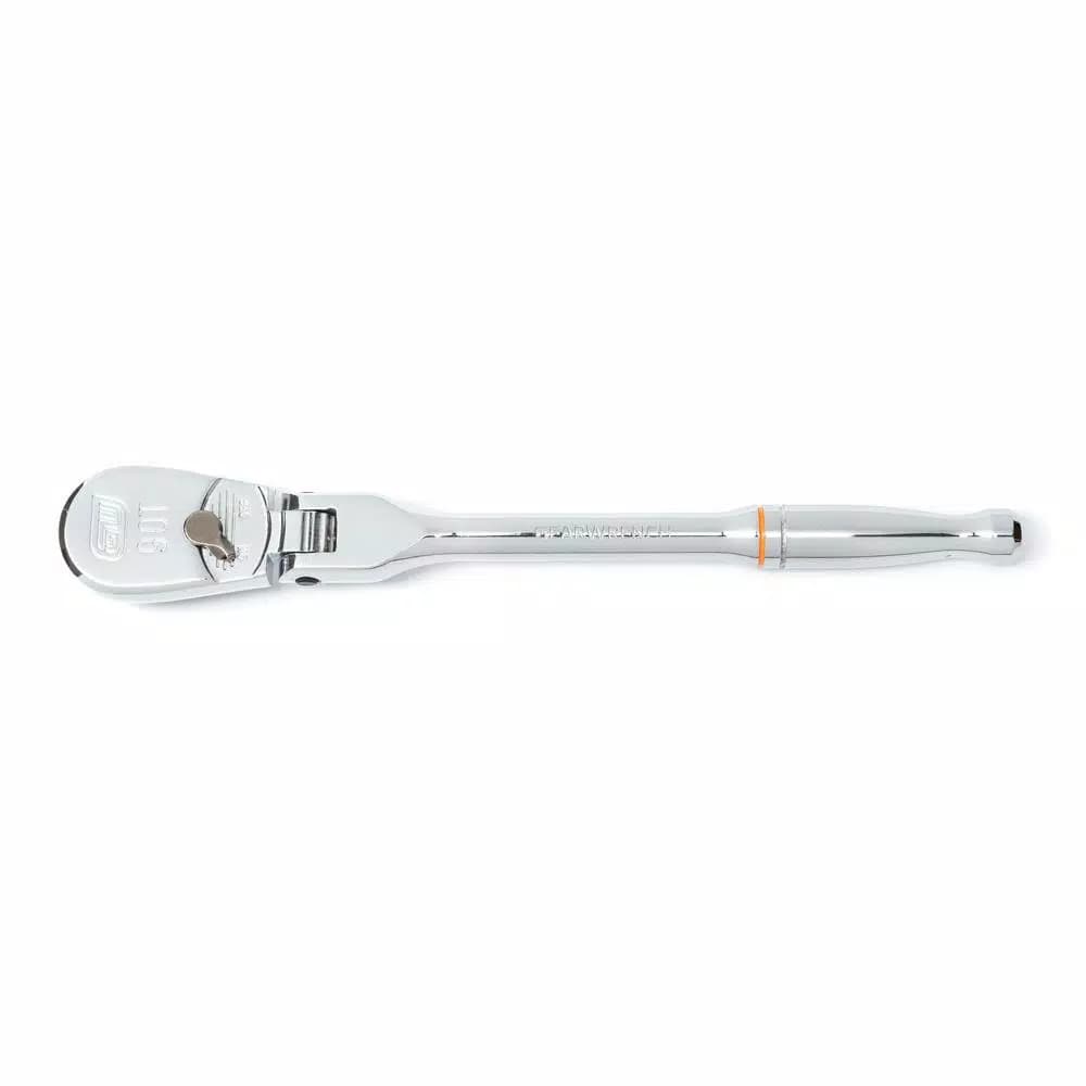 GearWrench 1/4 in. Drive 7 in. 90-Tooth Flex Head Teardrop Ratchet