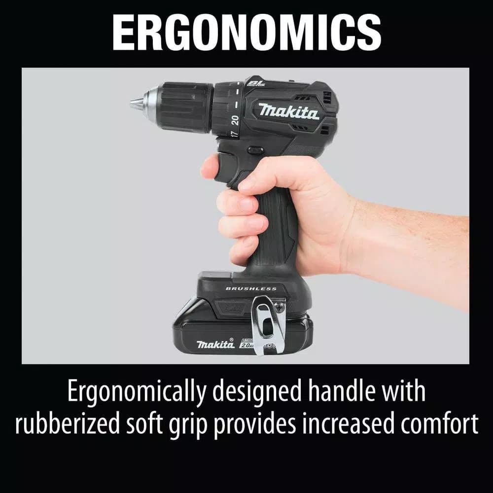 Makita 18V LXT Sub-Compact Brushless 1/2 in. Driver-Drill Kit with Bonus LED Flashlight