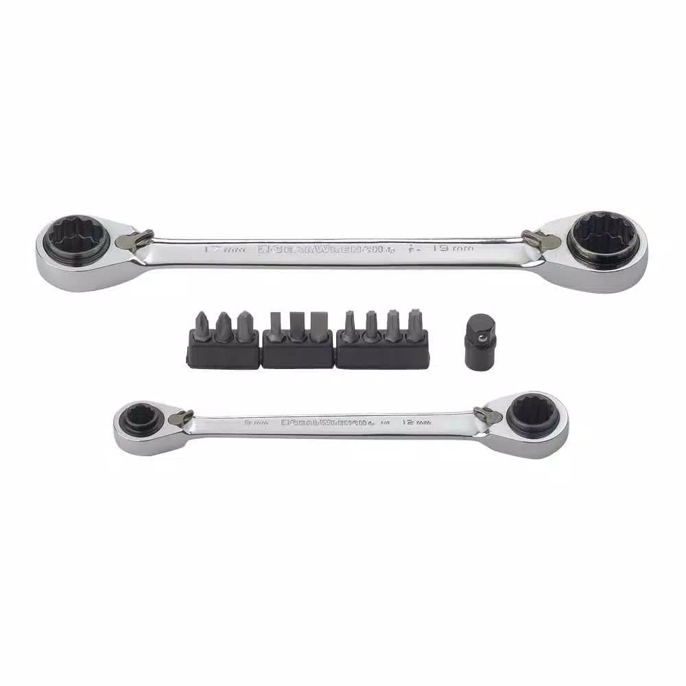 GearWrench 13-Piece Metric QuadBox Double Box Ratcheting Wrench Set