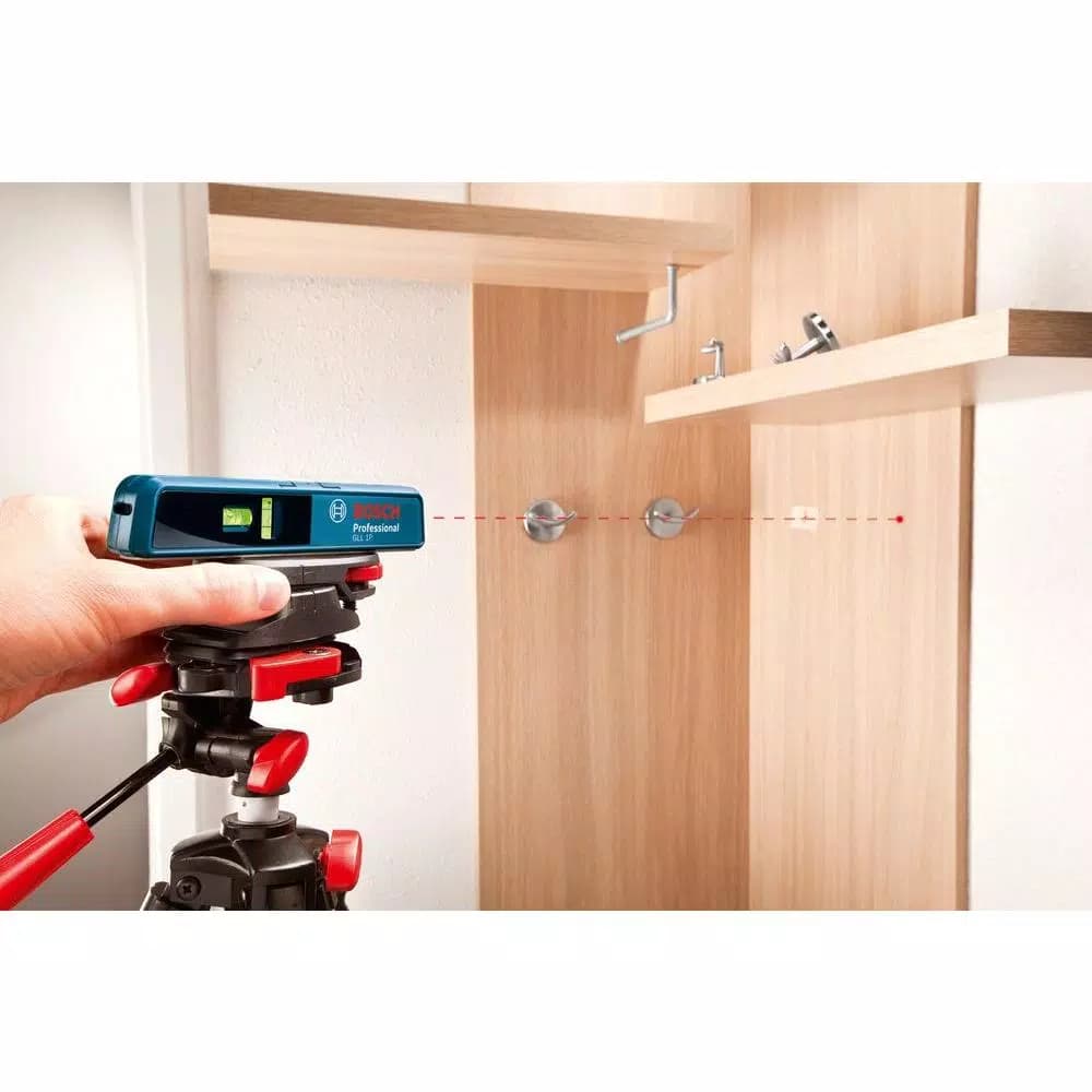 Bosch GLL 1P Line and Point Laser Level, Red Laser, Indoor Use