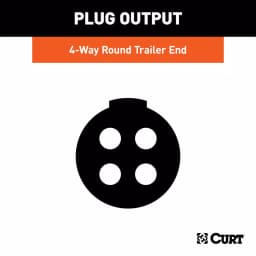 CURT 4-Way Round Trailer Side Connector Plug thumbnail 4