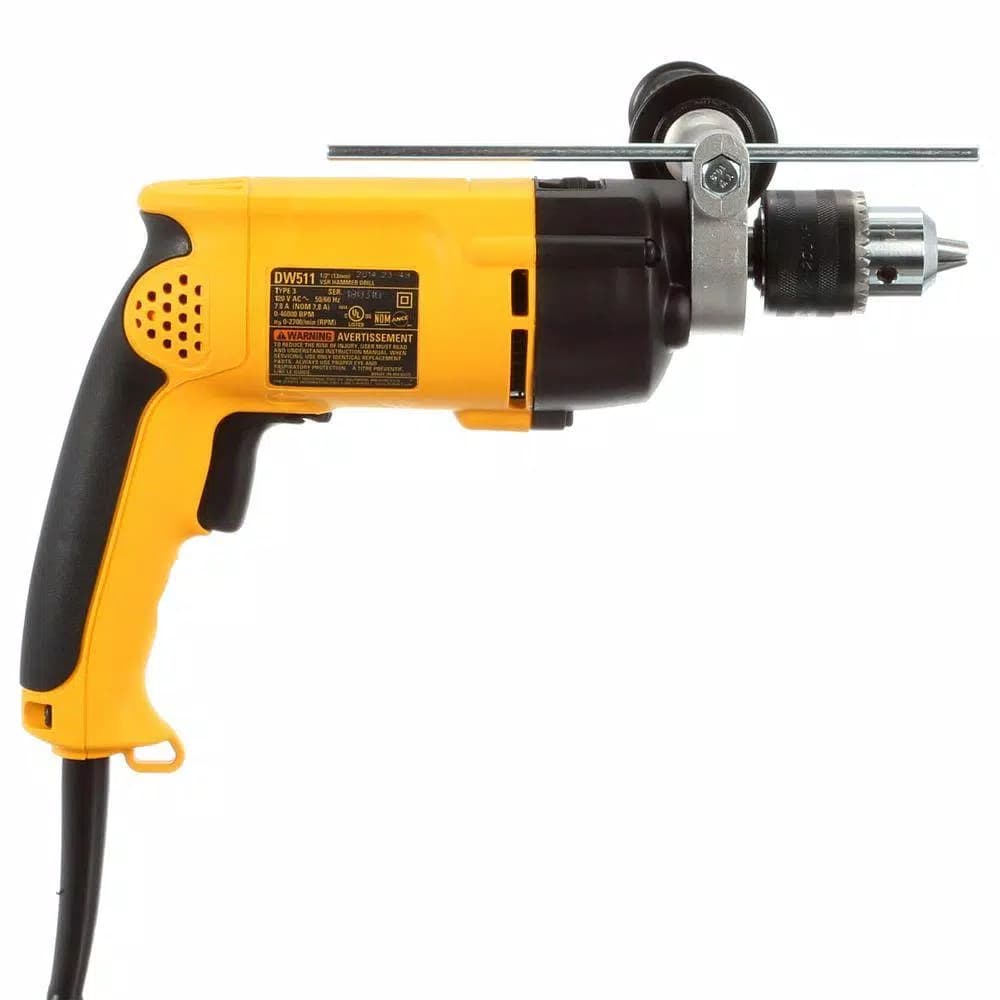 DEWALT 7.8 Amp 1/2 in. Variable Speed Reversible Corded Hammer Drill