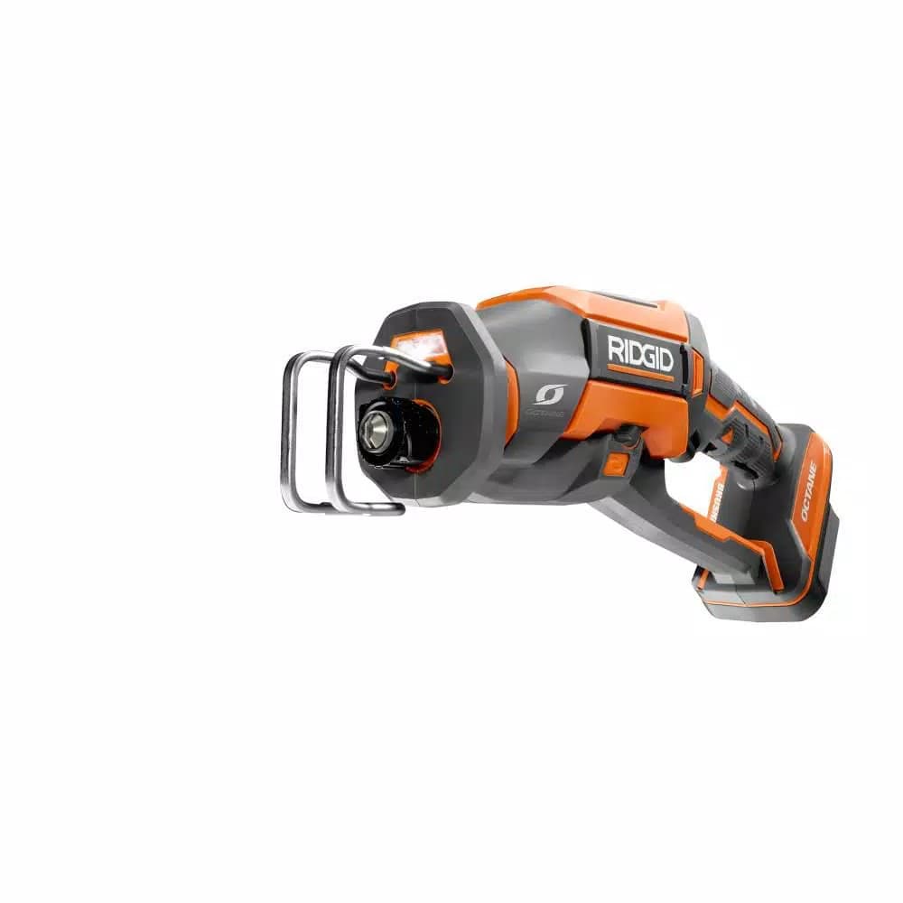 RIDGID 18V OCTANE Cordless Brushless One-Handed Reciprocating Saw, Tool Only