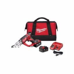 Milwaukee M18 18-Gauge Double Cut Metal Shear Kit with (2) 3.0 Ah Batteries, Charger, and Tool Bag thumbnail 1
