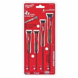 Milwaukee 4-Piece Precision Screwdriver Set with All-Metal Core thumbnail 4