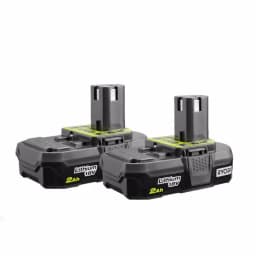 RYOBI 18V ONE+ 2.0 Ah Compact Lithium-Ion Battery 2-Pack thumbnail 1