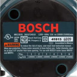Bosch 15 Amp Corded Variable Speed Combination Plunge and Fixed-Base Router Kit with Hard Case thumbnail 8