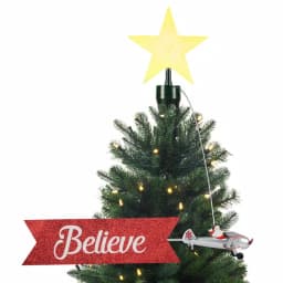 Mr. Christmas 22 in. Biplane Animated Tree Topper with LED Star thumbnail 2