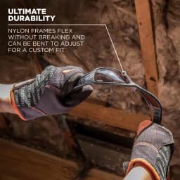 Ergodyne Skullerz Dagr Smoke Lens Black Safety Glasses - ANSI Z87.1+ Ballistic Impact Rated thumbnail 6