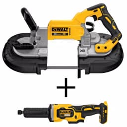 DEWALT 20V MAX XR Cordless Brushless Deep Cut Band Saw and 1-1/2 in. Die Grinder Combo Kit thumbnail 1