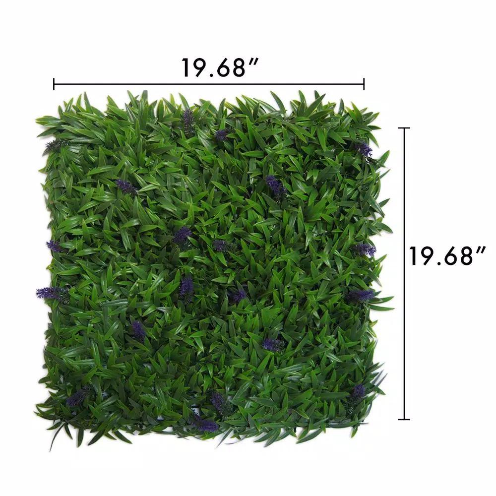 GreenSmart Decor Green Smart Dekor Artificial Acapulco Wall Panel, 19.68 in. x 19.68 in. (Set of 4)