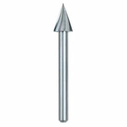 Dremel 1/4 in. Rotary Tool Pointed Triangle High Speed Cutter Bit for Wood, Plastic & Soft Metal (2-Pack) thumbnail 1