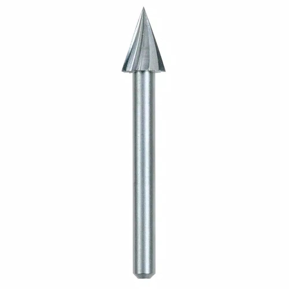 Dremel 1/4 in. Rotary Tool Pointed Triangle High Speed Cutter Bit for Wood, Plastic & Soft Metal (2-Pack)