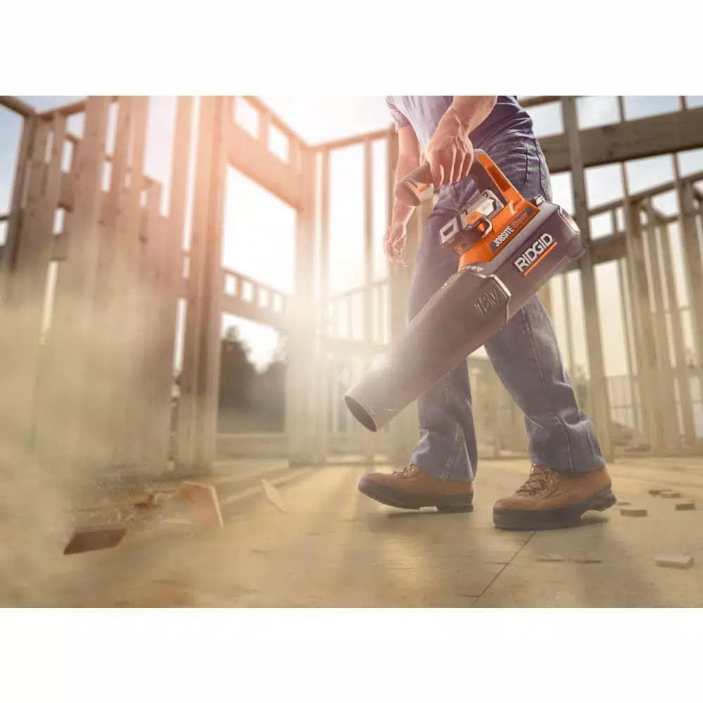 RIDGID 18V Cordless 105 MPH Handheld Jobsite Blower (Tool Only)