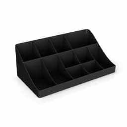 Mind Reader 15-Compartment Coffee Condiment & Cup and Lid Organizer Set, Black thumbnail 4