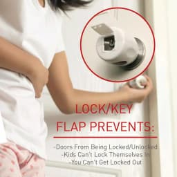 SecurityMan Door and Stove Knob Security Covers (4-Pack) - Child Proof Safety Locks thumbnail 6