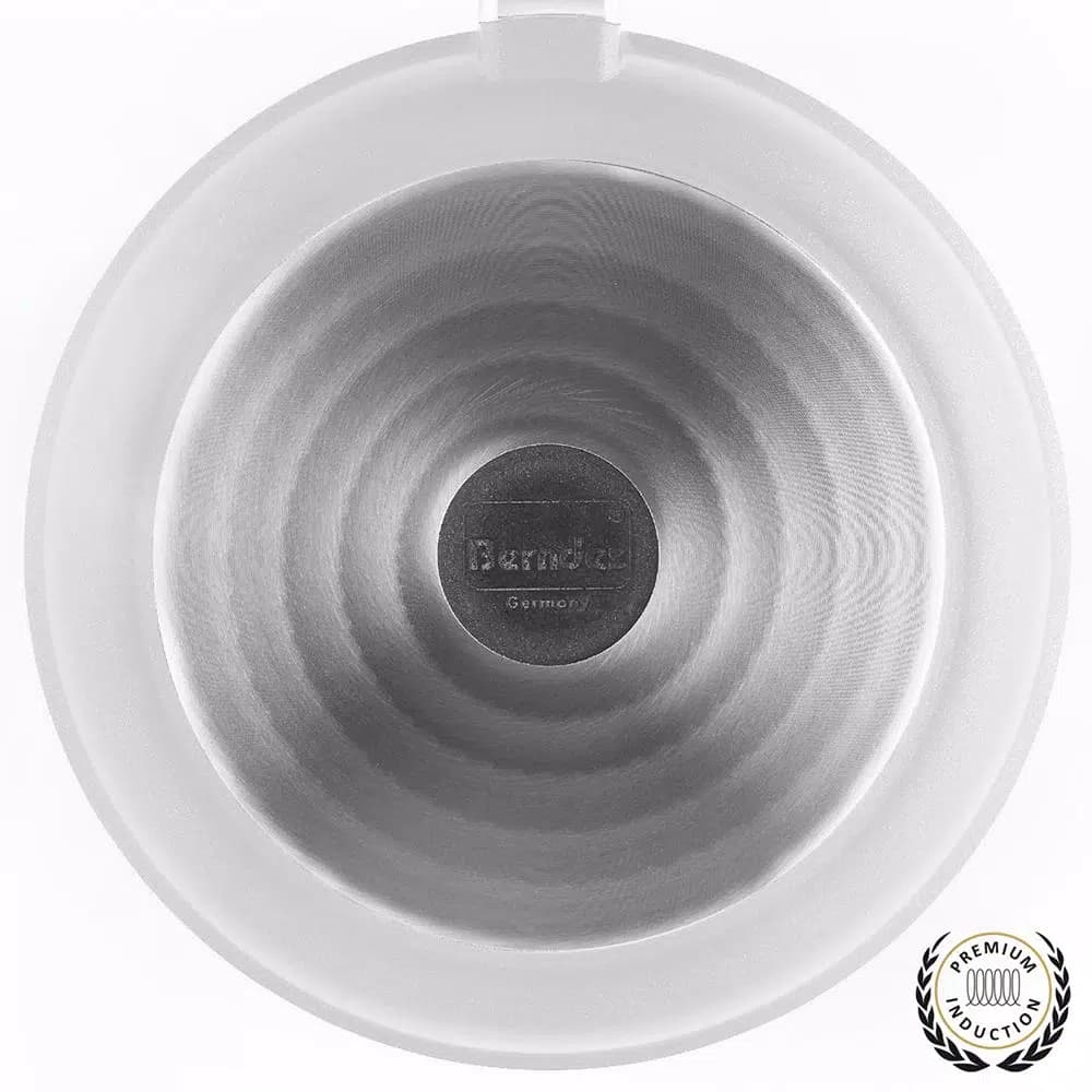 Berndes Vario Click Pearl 6 Qt. Cast Aluminum Ceramic Nonstick Saute Pan, White