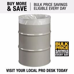 HUSKY 55 Gallon Economy Natural Trash Liners, 0.55 Mil, 200-Count thumbnail 4
