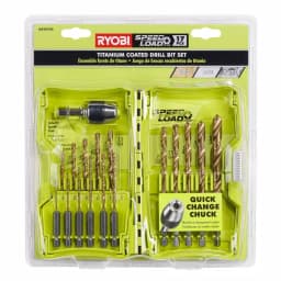 RYOBI SpeedLoad+ Titanium Drill Bit Set, 17-Piece with Hex Shank Chuck thumbnail 1